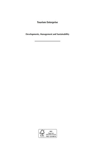Tourism Enterprise: Developments, Management and Sustainability