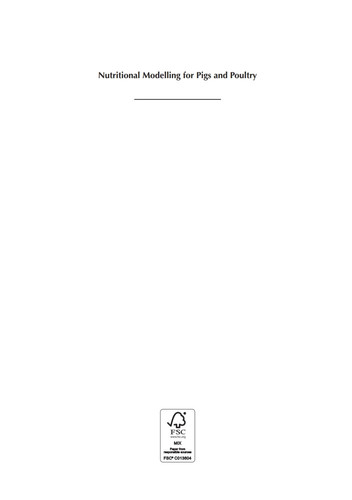Nutritional Modelling for Pigs and Poultry