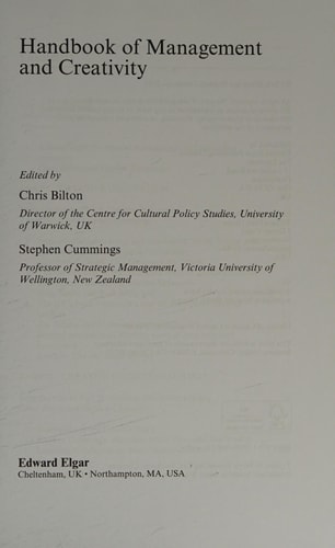 Handbook of Management and Creativity