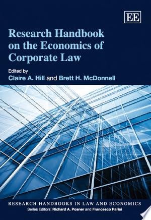Research Handbook on the Economics of Corporate Law