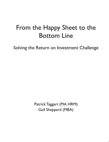 From the Happy Sheet to the Bottom Line