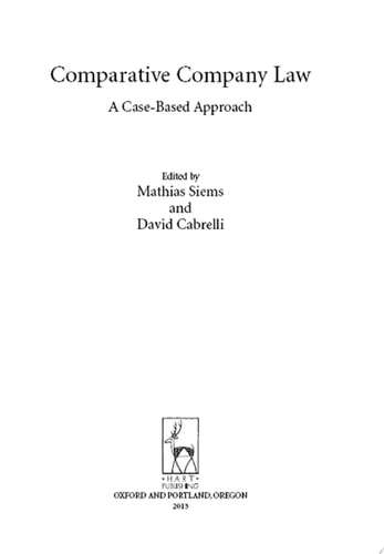 Comparative Company Law A Case-Based Approach