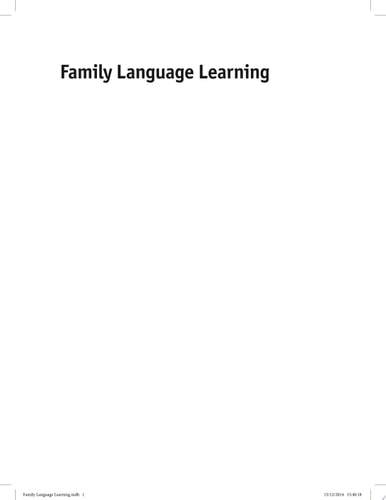 Family Language Learning Learn Another Language, Raise Bilingual Children