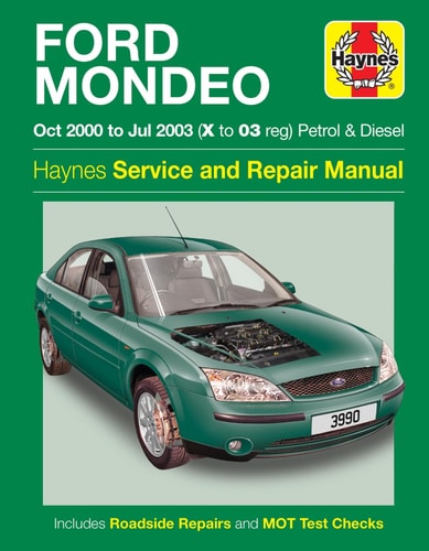 Ford Mondeo Petrol and Diesel (Oct 00 - Jul 03) Haynes Repair Manual