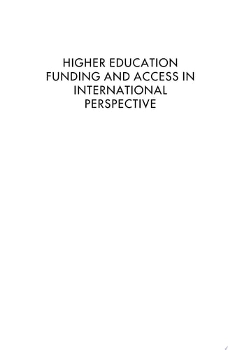 Higher Education Funding and Access in International Perspective