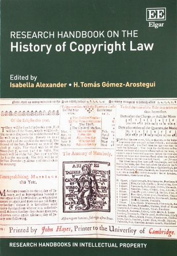 Research Handbook on the History of Copyright Law