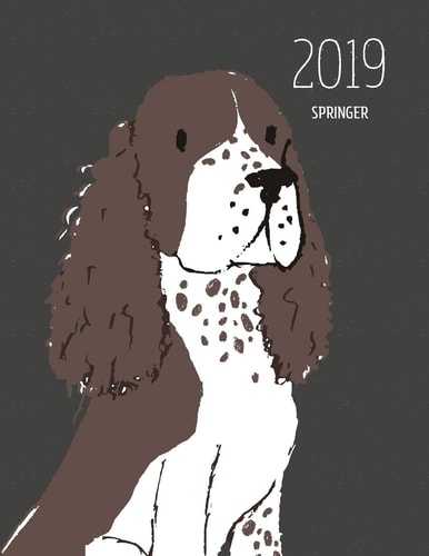 2019 Springer Dated Weekly Planner with To Do Notes & Dog Quotes