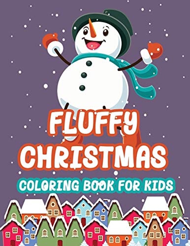 Fluffy Christmas Coloring Book for Kids