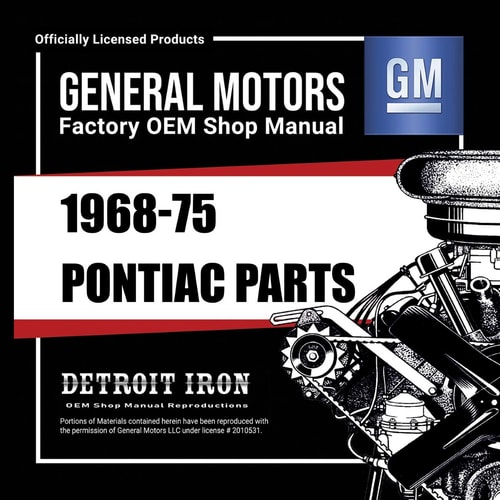 1968-1975 Pontiac Parts Manuals on CD