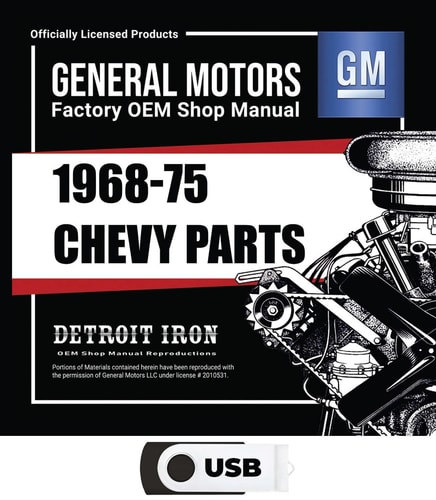 1968-1975 Chevrolet Parts Manuals on USB