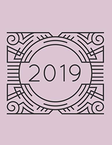 2019 Weekly Planner: Lavender Vintage Design Cover