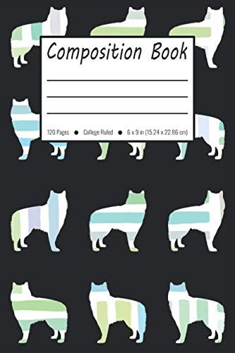 Composition Book: Alaskan Malamute Dog Pattern College Ruled Pages (Exercise Book, Notebook)
