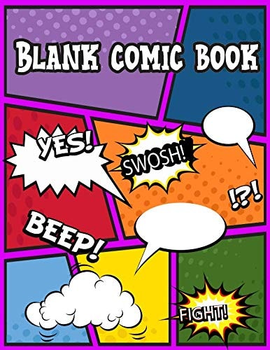 Blank Comic Book Variety of Templates Create Your Own Comic Strips from Start to Finish