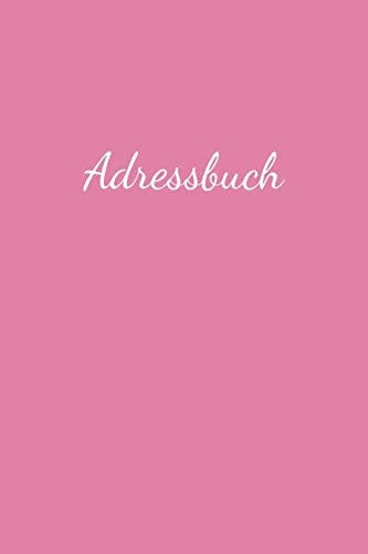 Adressebuch In Rosa Für Namen, Adresse, Geburtstagskalender, Email, Telefon, Notizen