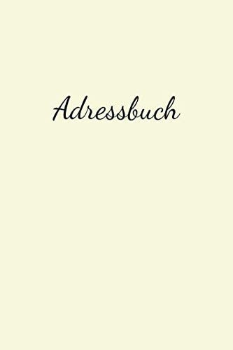 Adressbuch In Beige Für Namen, Adresse, Geburtstagskalender, Email, Telefon, Notizen