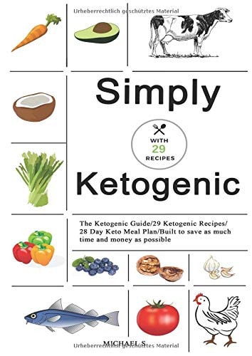 Simply Ketogenic The Ketogenic Guide with 29 Recipes/Keto Meal Plan/Grocery Shopping Lists