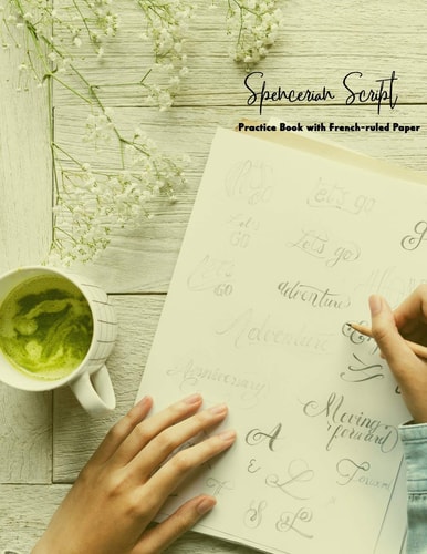 Spencerian Notebook Practice Book with French-Ruled Paper