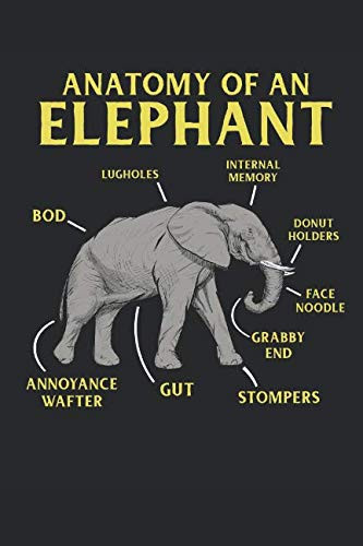 Anatomy of an Elephant Blank Journal Notebook