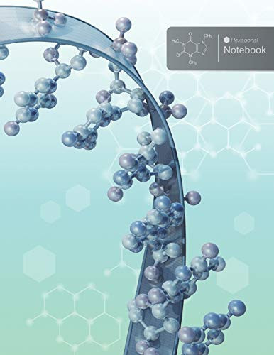 Hexagonal Notebook Organic Chemistry - 8. 5 X 10 - 110 Pages