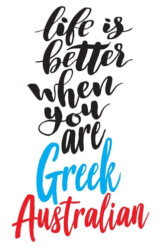 Life Is Better When You Are Greek Australian 6x9 College Ruled Line Paper 150 Pages