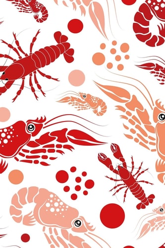 Lobster Notebook: Dot Grid Journal, Softcover (6x9 inches) with 120 Pages