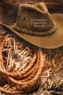 Journal Paper & Guitar Tab Notebook Cowboy Hat & Lasso - 6x9 120 Pages Alternating Journal Paper & Blank Guitar Tab Pages for Composing and Writing Music