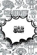 Max Personalized Drawl and Write Journal, Notebook Featuring 120 Lined Pages 6x9