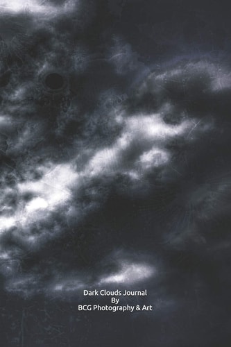Dark Clouds Journal Super Cool Photo of Dark Stormy Clouds on a Notebook Journal Diary for You Or As a Gift