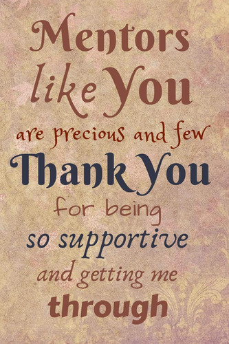 Mentors Like You Are Precious and Few Mentor Gift - Undated Weekly Planner and Lined Blank Journal