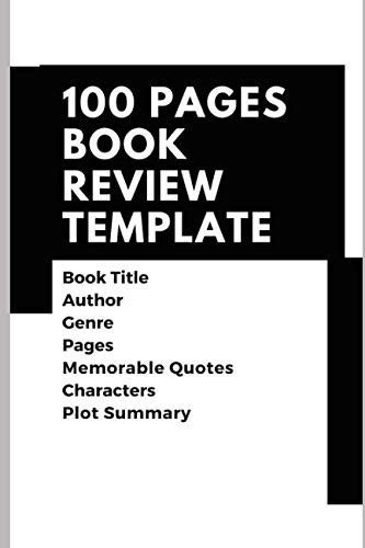100 Pages Book Review Templates