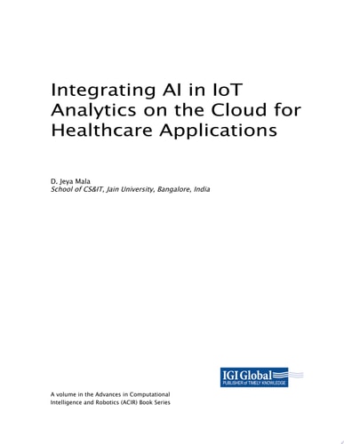 Integrating AI in IoT Analytics on the Cloud for Healthcare Applications