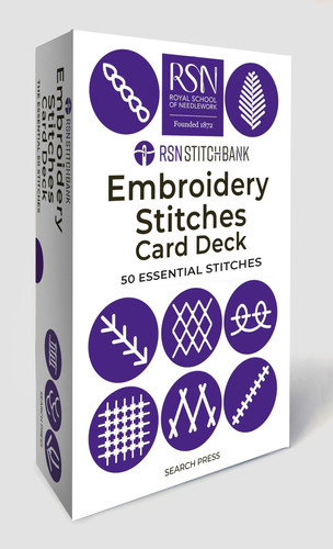 RSN STITCH BANK THE EMBROIDERY STITCHES CARD DECK 50 Essential Stitches