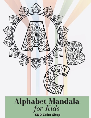 Alphabet Mandala For Kids Age 4-6