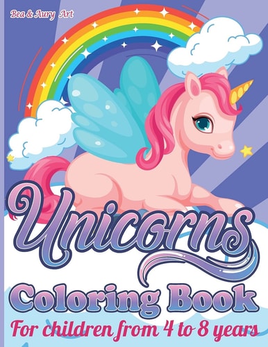 Unicorns Coloring Book For Children from 4 to 8 Years