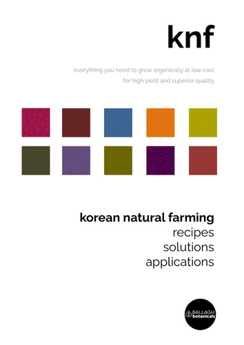 Korean Natural Farming: Recipes. Solutions. Applications.