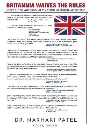Britannia Waives The Rules Story of the Quandary of My Status of British Citizenship