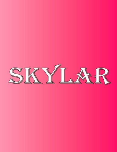 Skylar 100 Pages 8.5" X 11" Personalized Name on Notebook College Ruled Line Paper