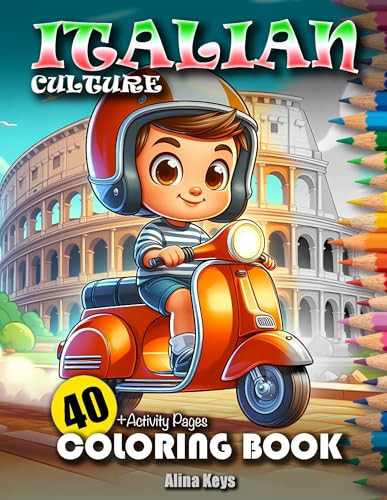 Italian Culture Coloring Book for Kids