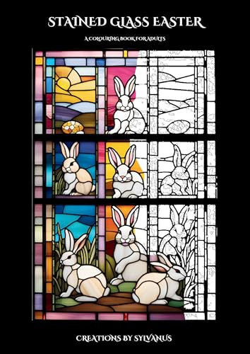 Stained Glass Easter Colouring Book (Spiral Bound)