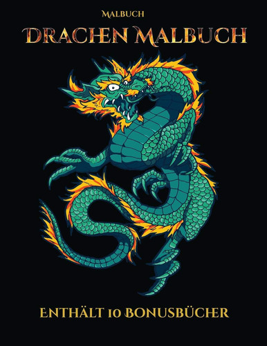 Malbuch (Drachen Malbuch) Dieses Buch besteht aus 40 Malblätter, die zum Ausmalen, Einrahmen und/oder Meditieren verwendet werden können: Dieses Buch kann fotokopiert, gedruckt und als PDF heruntergeladen werden und wird mit 10 Bonus-PDF-Büchern geliefe