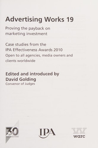 Advertising Works 19