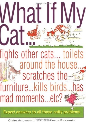 What if my cat-- ? fights other cats-- toilets around the house-- scratches the furniture-- kills birds-- has mad moments-- etc.-- etc.? expert answers to all those catty problems