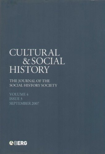 Cultural and Social History The Journal of the Cultural and Social History Society