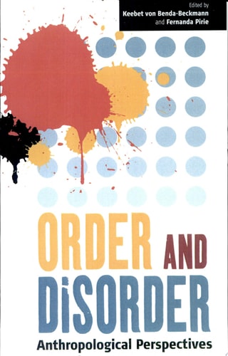 Order and Disorder Anthropological Perspectives