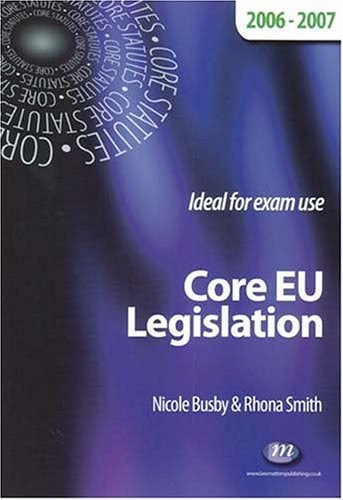 Core EU Legislation 2006-07