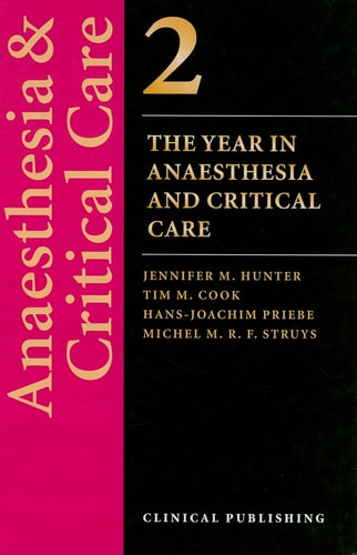 The Year Anaesthesia and Critical Care, Volume 2