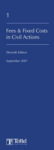Fees and Fixed Costs in Civil Actions 2007