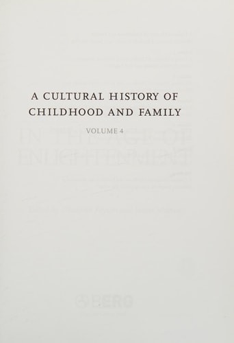 A Cultural History of Childhood and Family in the Middle Ages