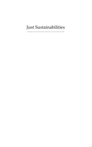 Just Sustainabilities Development in an Unequal World