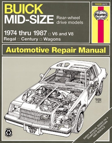 Buick Mid-Size Models Manual 1974 Thru 1987